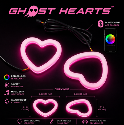 GhostLens Heart LED Headlight Kit
