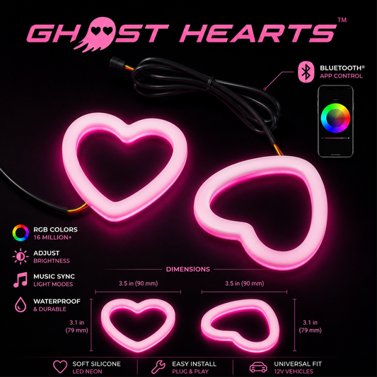GhostLens Heart LED Headlight Kit